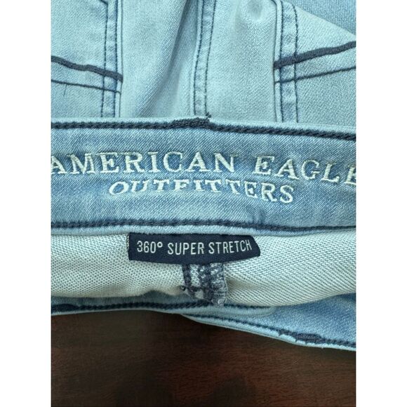 American Eagle 360 Super Stretch Super Soft X4 Super Low Jeggings Size 6 - Picture 6 of 10